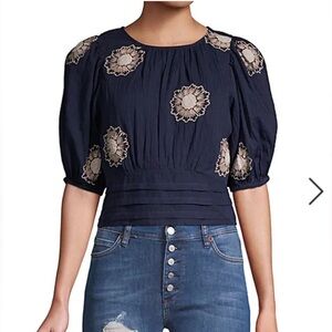 Free People my girl blouse top shirt